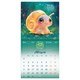 Календарь настенный перекидной 2027 г., BRAUBERG, 12 листов, 21,4х42,8 см, МИНИ, "Magic animals", 118431 118431