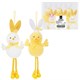 Декорация пасхальная (1 шт.) 20 см "Зайчик", полиэстер, 2 дизайна ассорти, ЗОЛОТАЯ СКАЗКА, 592637 592637