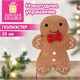 Украшение новогоднее интерьерное 35 см, дизайн "Пряничный человечек", полиэстер, ЗОЛОТАЯ СКАЗКА, 592943 592943