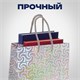 Пакет подарочный 18x10x23 см (M), НАБОР 10 шт., 5 дизайнов, голография, ЗОЛОТАЯ СКАЗКА, 609733 609733